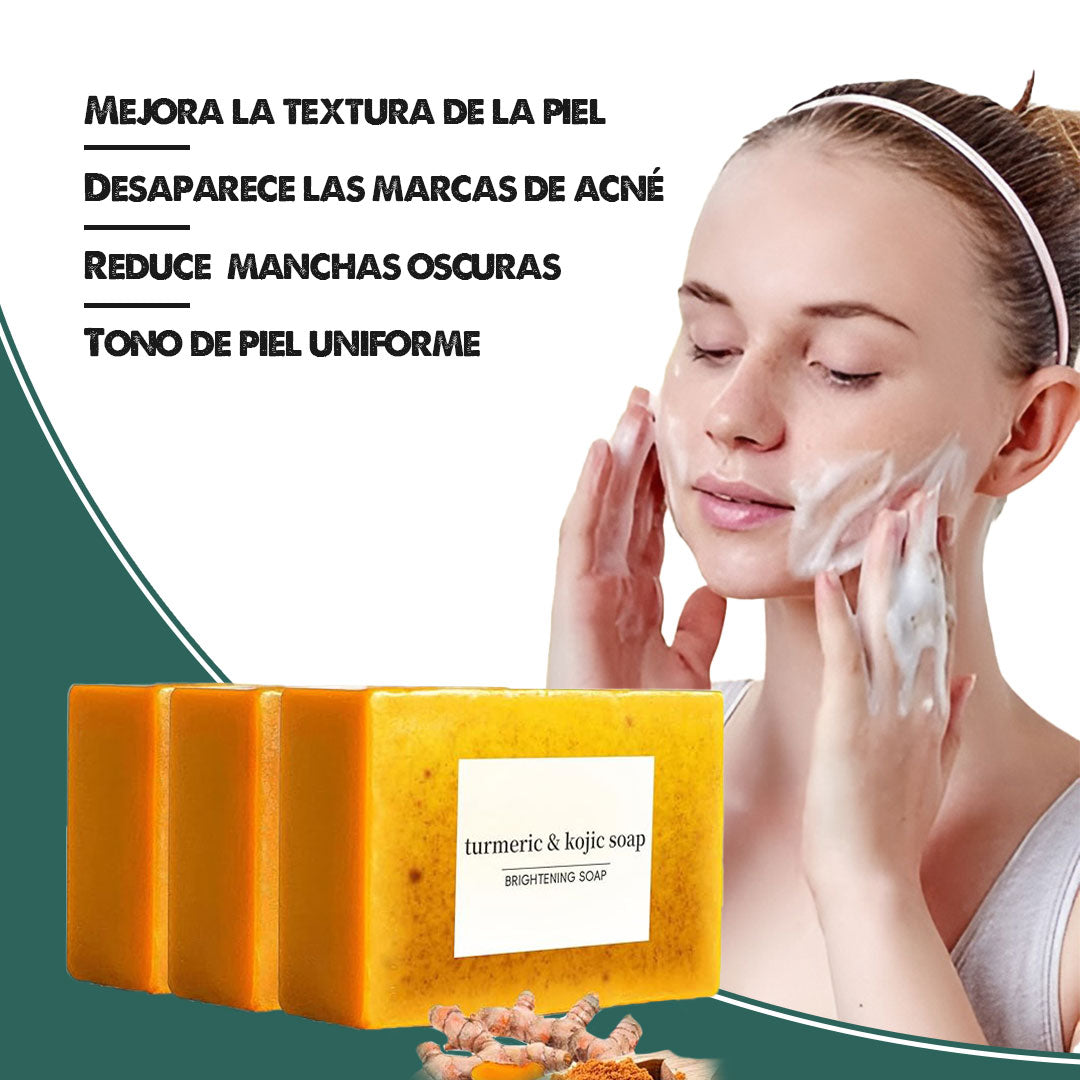 Jabón Despigmentante de Cúrcuma | Limpia, ilumina e hidrata