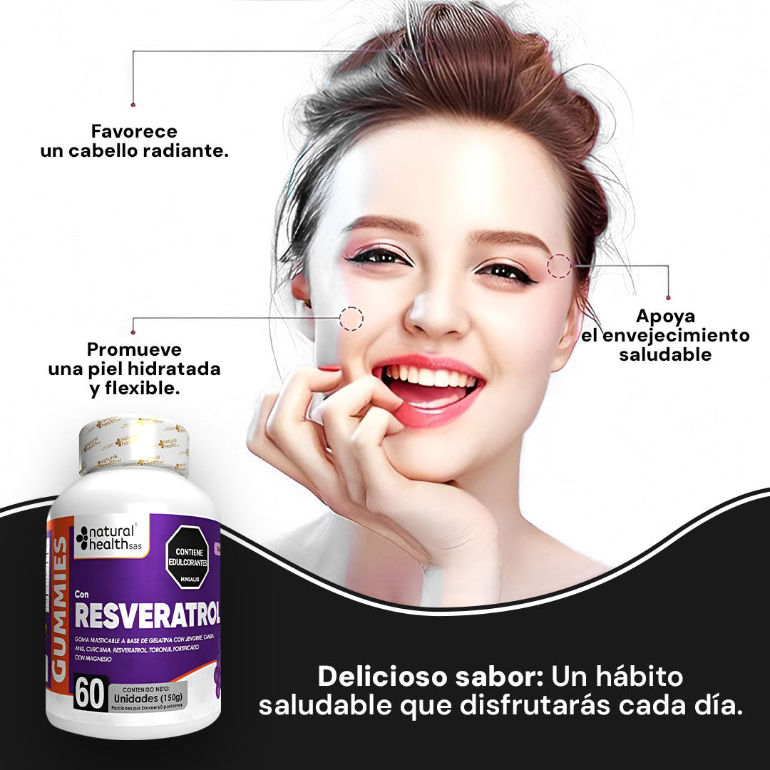 Gomitas Resveratrol X60unds | Cuida la salud de tu corazón