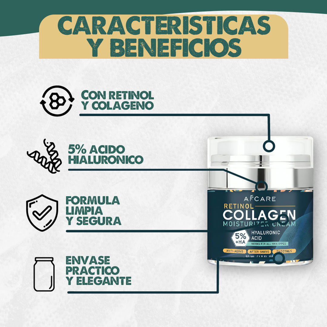 Retinol + Collagen | Crema Hidratante Antiedad