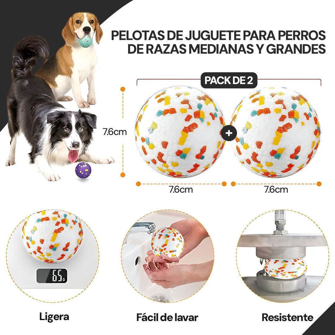 Pelota Indestructible + Cepillo | Consiente a tu peludo!