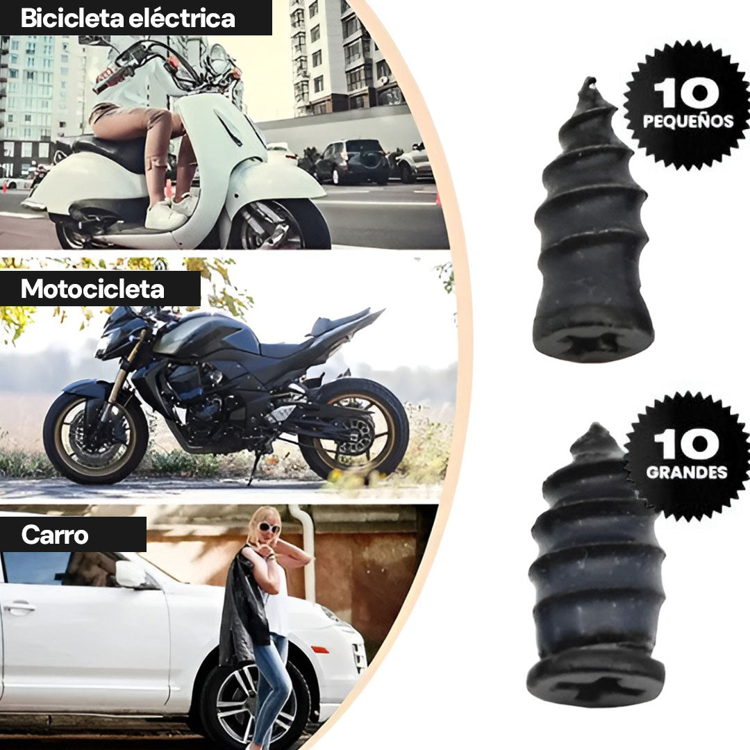 ReparaLlantas Pro - Kit de Reparación Instantáneo X20 UNI