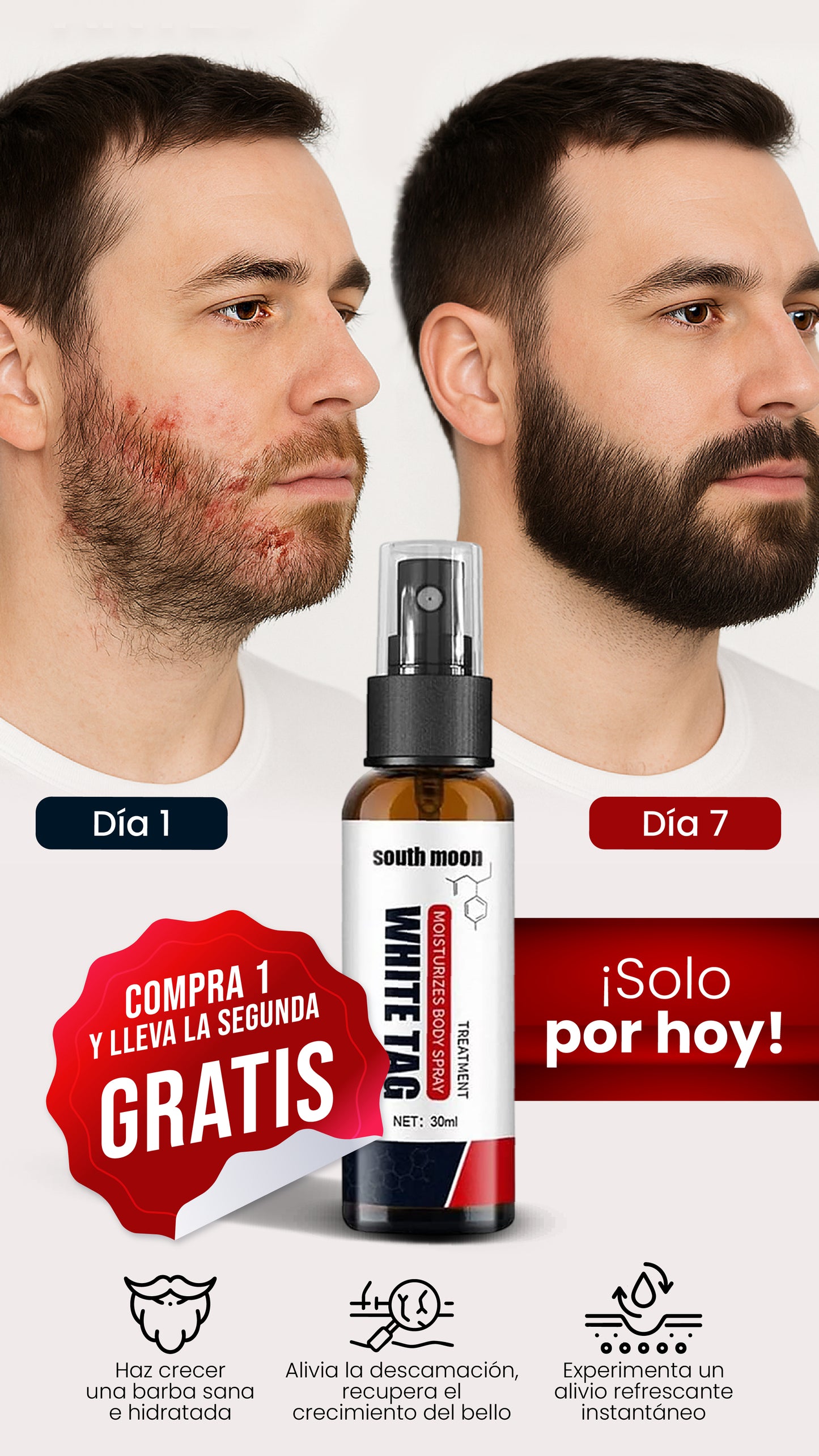 SPRAY WHITE TAG | ELIMINA LOS HONGOS DE TU BARBA