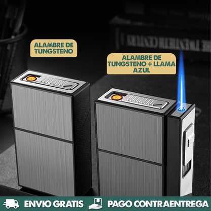 SmokeSafe™ | Encendedor eléctrico con estuche metálico