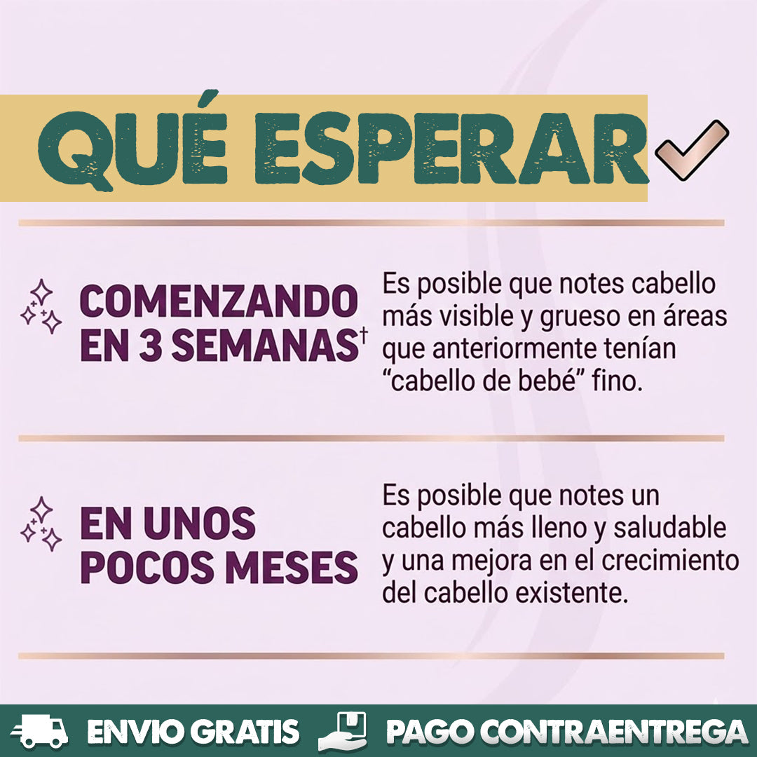 Hair Growth - Mejora el volumen y grosor de tu cabello