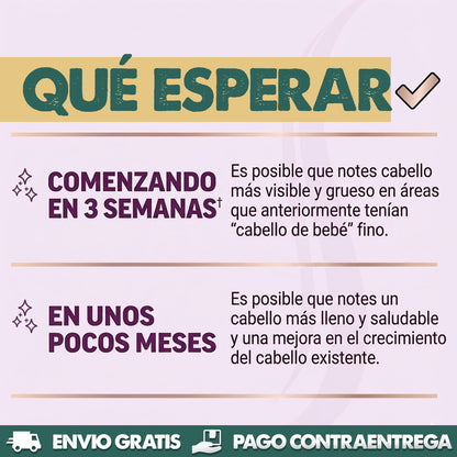 Hair Growth - Mejora el volumen y grosor de tu cabello