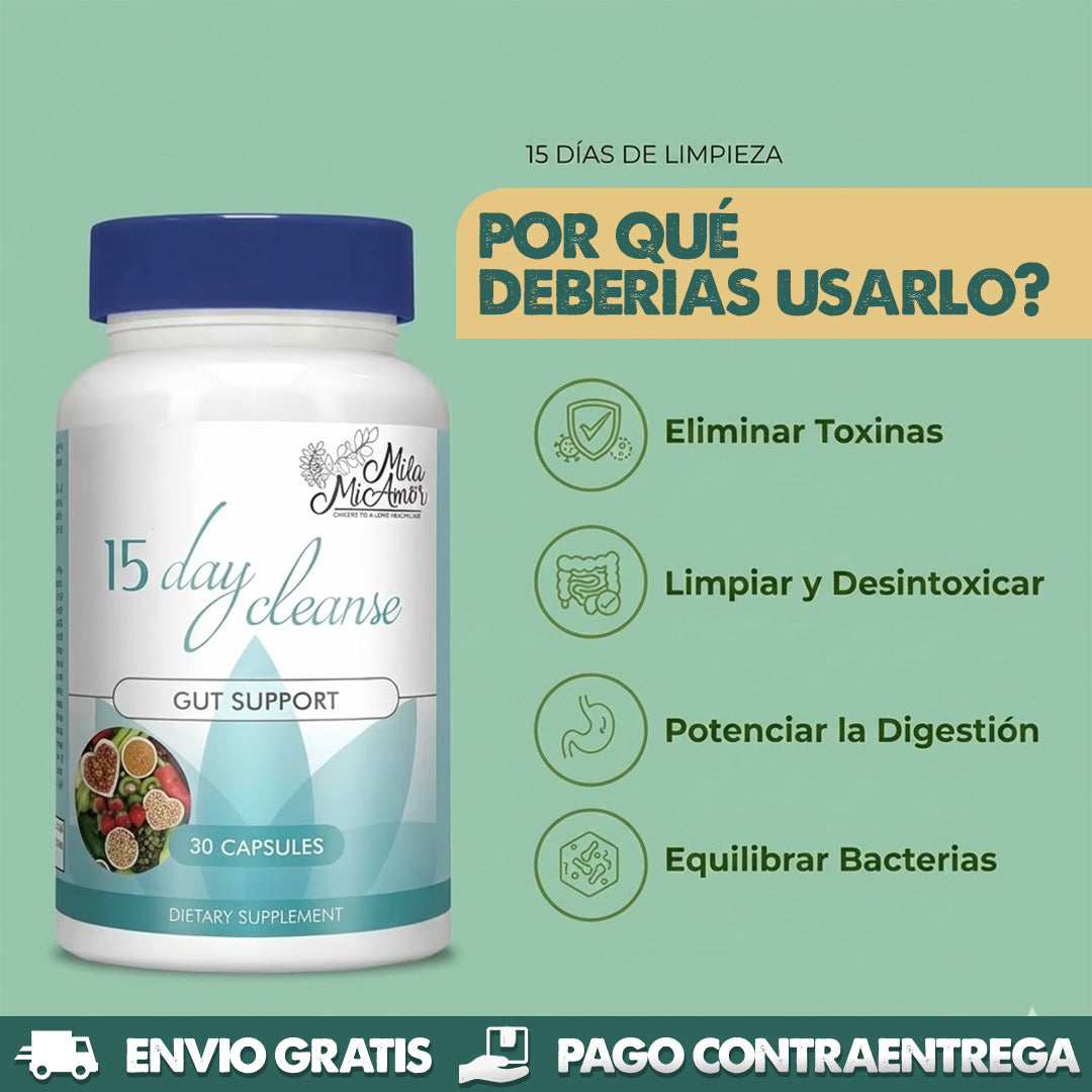 15 DAYS CLEANSE - Duerme lígero y sin panza inflada