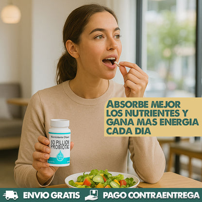 60 Billion Probiotic | Digestión más ligera