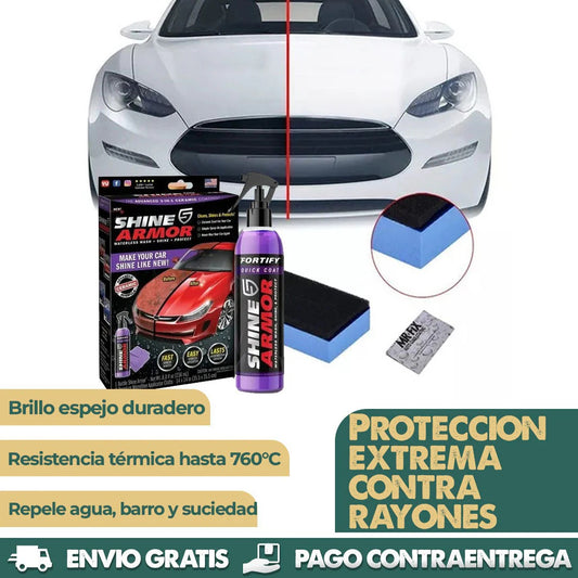 SHINE ARMOR - Brillo Espejo Duradero para tu Carro