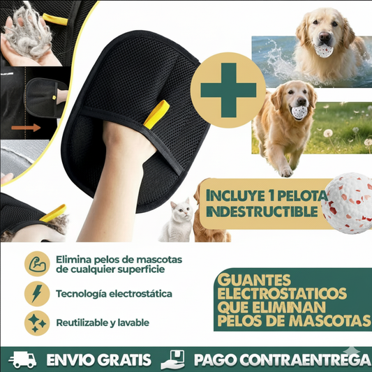 PetHairFree + Pelota Indestructible – Removedor de Pelo Reutilizable